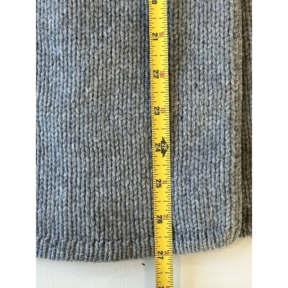 Talbots Wool Cashmere Cardigan Sweater Button Front Gray Size L Preppy - Picture 14 of 15